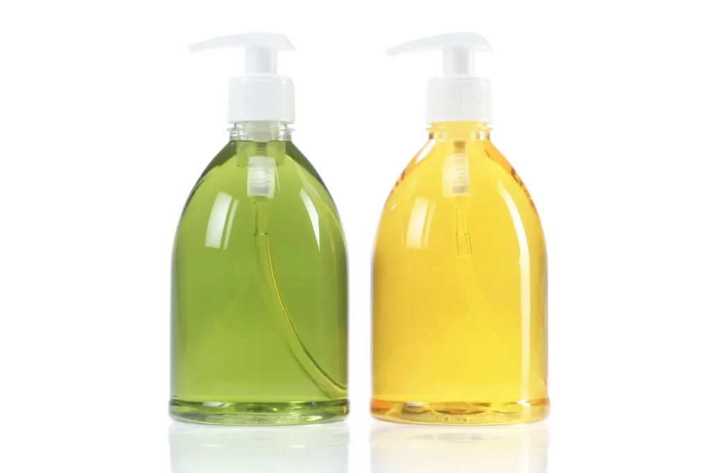 Hand soap liquid with different color